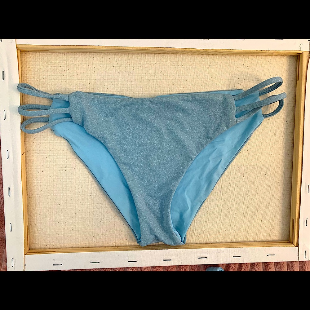 TopShop: S bottom & S Top blue w/ sparkles